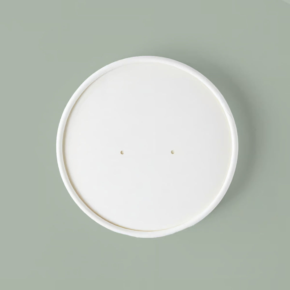 12oz-32oz PLA-lined Bleached Paper Food Container Lid