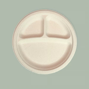 10" 3 Comp Farmer's Fiber Collection Round Plate