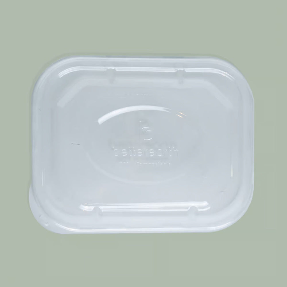 PLA Lid for 24oz-40oz Fiber Rectangular Container
