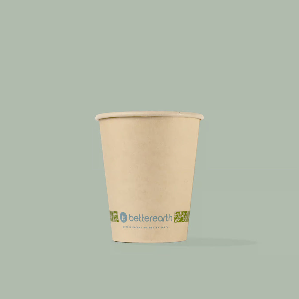 8oz Single Wall Hot Cup, Compostable