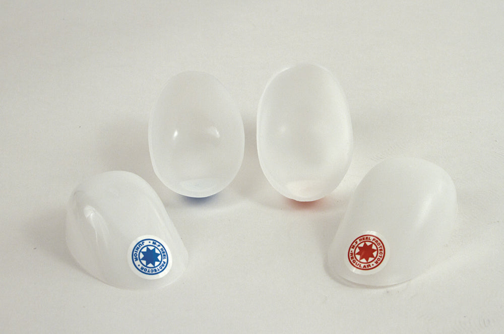 PLASTIC HEEL CUP JR BLUE 6/BX