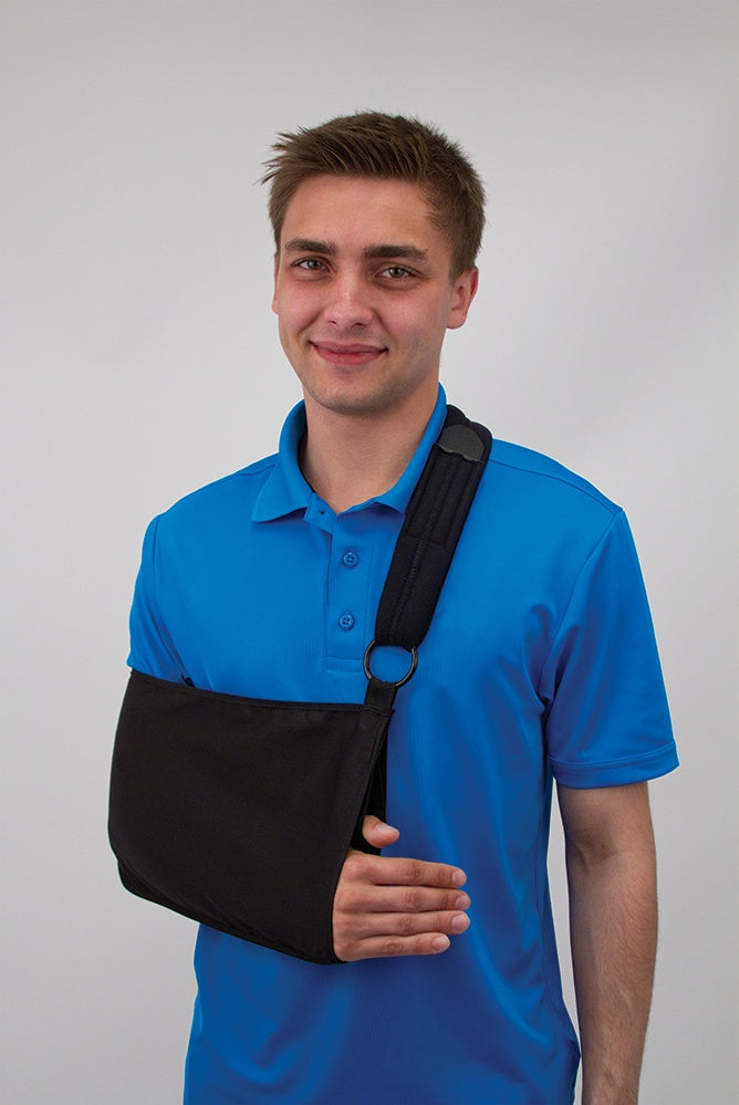 BLACK ARM SLING-FOAM STRAP XS