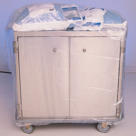 Case Cart Cover, White Gusseted 48 in. x 72 in.