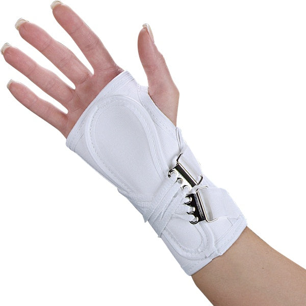 Wrist Splint, Canvas, 6" Lace up Closure, RT, L
