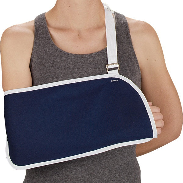 Arm Sling, Envelope Blue Canvas, w/Pad, L
