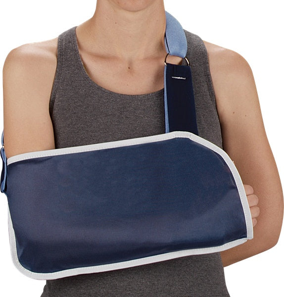 Arm Sling Blue Canvas, Foam Strap, L