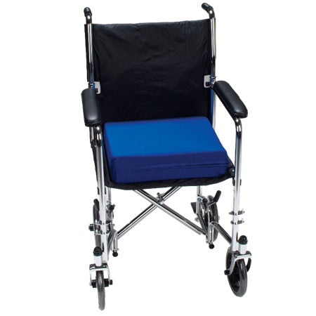 Wheelchair Cushion, Foam Wedge,Poly Cover,Zip,16x16x2.5