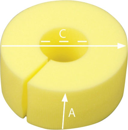 Foam Positioner, Foot Elevator (Donut), 6 X 8 X 3.5"