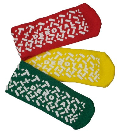 Foot Slippers, Double Sided Grey, L/XL