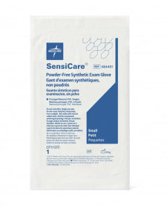 SensiCare Sterile Powder-Free Stretch Vinyl Exam Gloves, Singles, Size S
