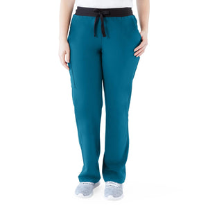 Varick AVE Women's Scrub Pant, Regular Inseam, Caribbean Blue, Size M