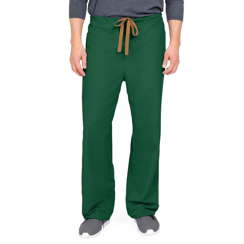 PerforMAX Unisex Reversible Scrub Pants with Front Drawstring, Evergreen, Regular Inseam, Size 3XL, Angelica Color Code