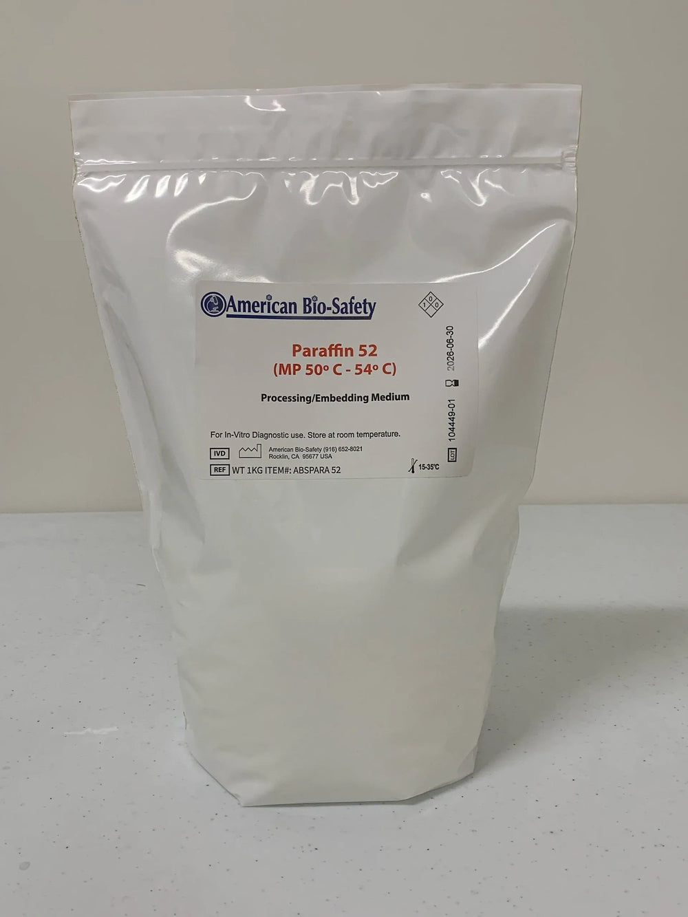Paraffin 52 (paraffin 50-54C) 8x1kg bags