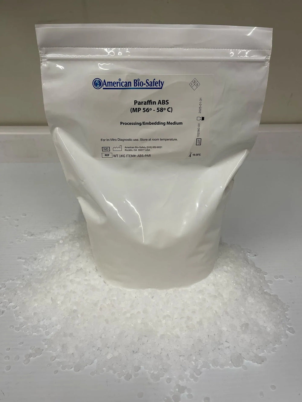 Paraffin ABS (paraffin 56-58C) 8x1kg bags