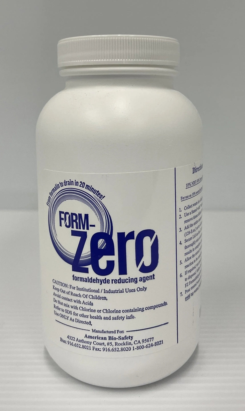 FORM-ZERO (Neutralizes Formalin waste for safe disposal)12 x 500ml bottles/case