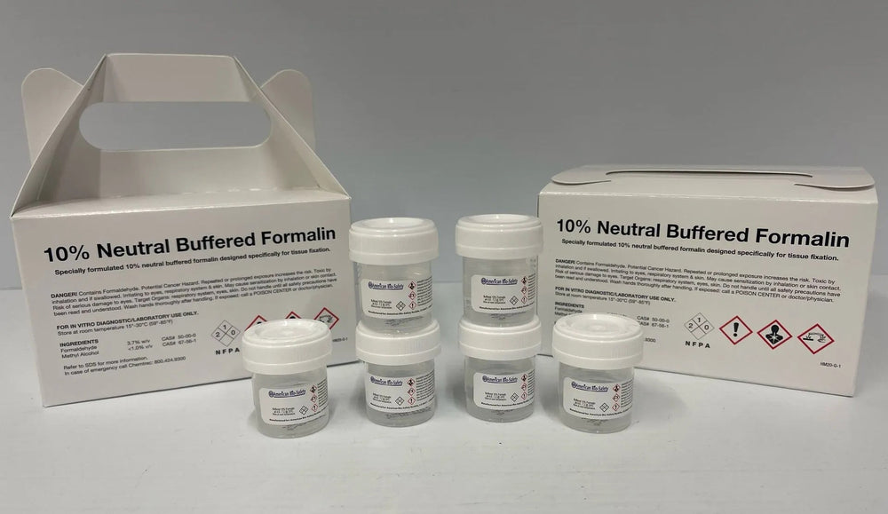 10ml Formalin in 20ml specimen jars 128/cs
