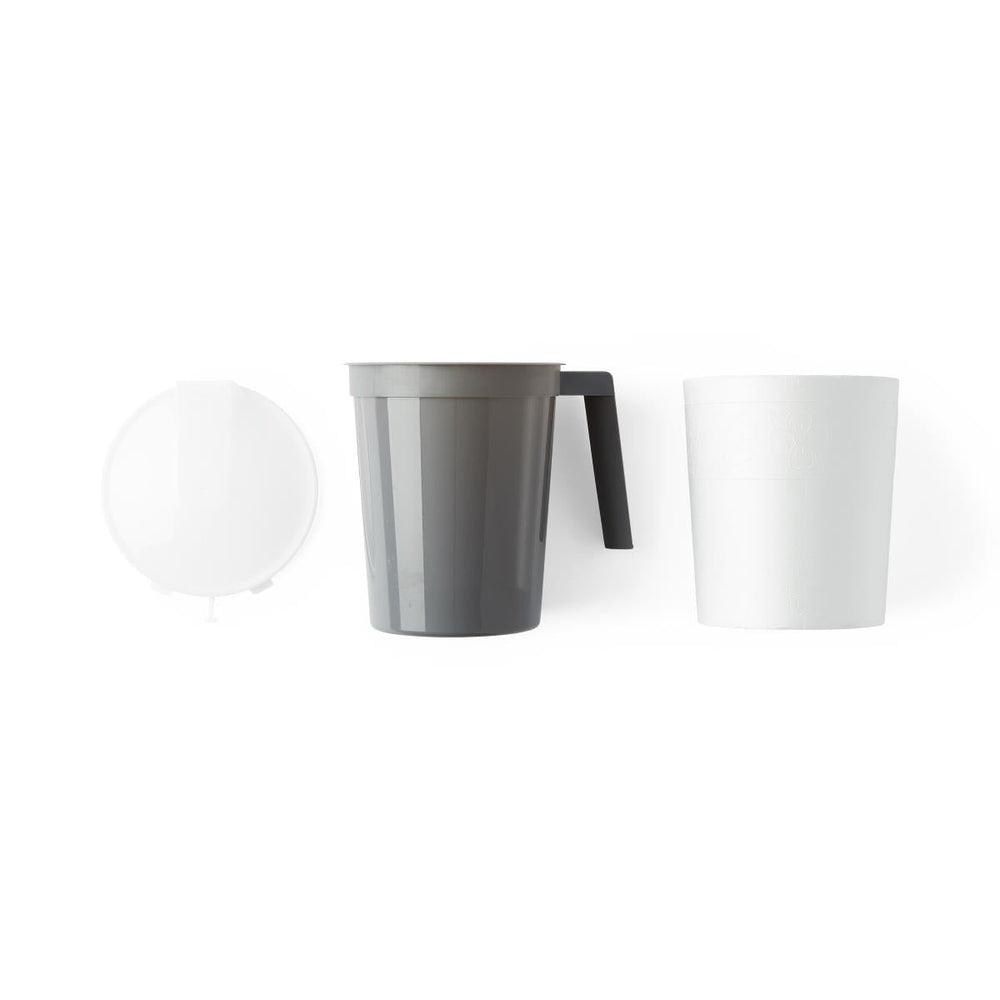 Water Pitcher Kit with Outer Foam Jacket, Includes Graphite Pitcher DYND80535 and Outer Foam Jacket DYND80532, Not Shrink-Wrapped