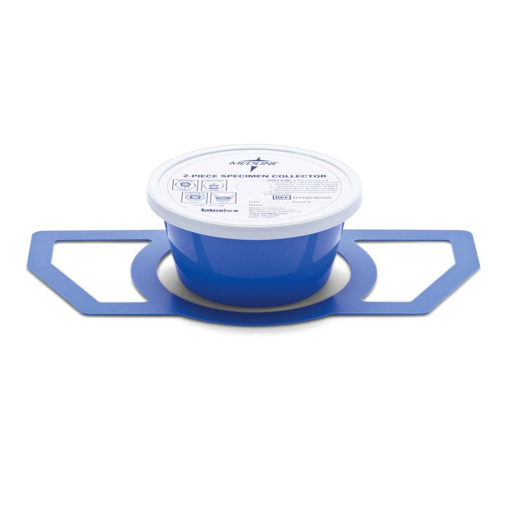 2-Piece Commode Specimen Collector, Light Blue, 1,200 mL, 40 oz.