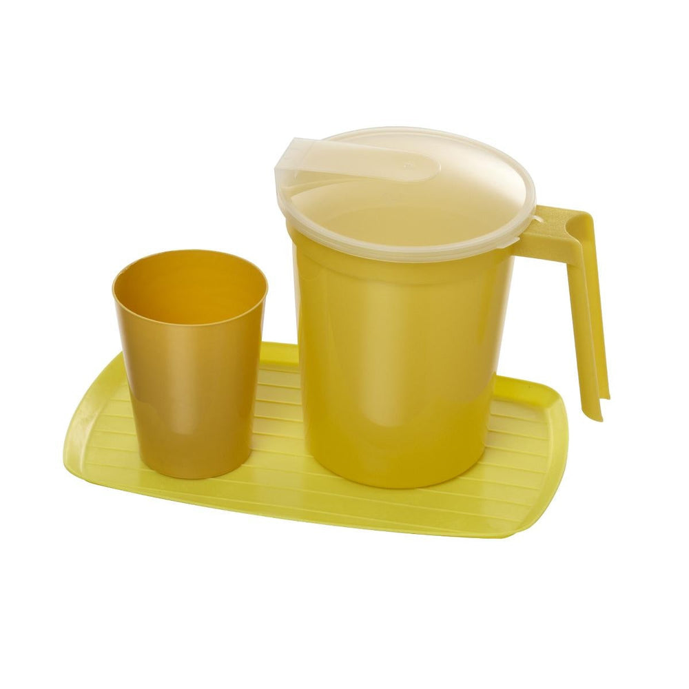 Water Tumbler and Pitcher Set, Gold