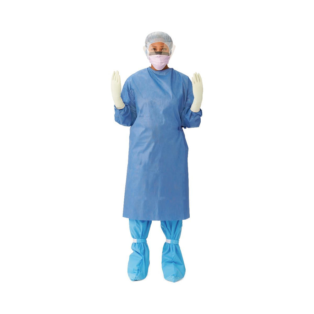 Sterile Orbis Breathable Film Surgical Gown, AAMI Level 4, Size XL, Extra Long, 56" Length