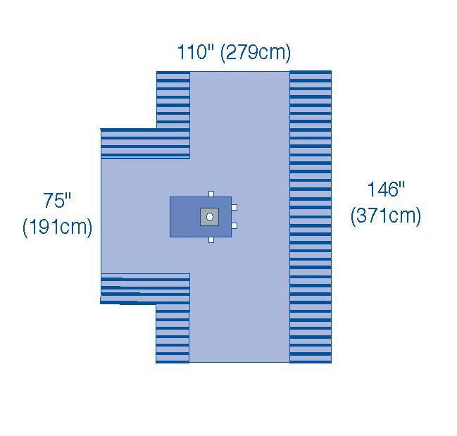 UltraGard Hand Drapes, 110" x 146" x 75" (279 x 371 x 191 cm)