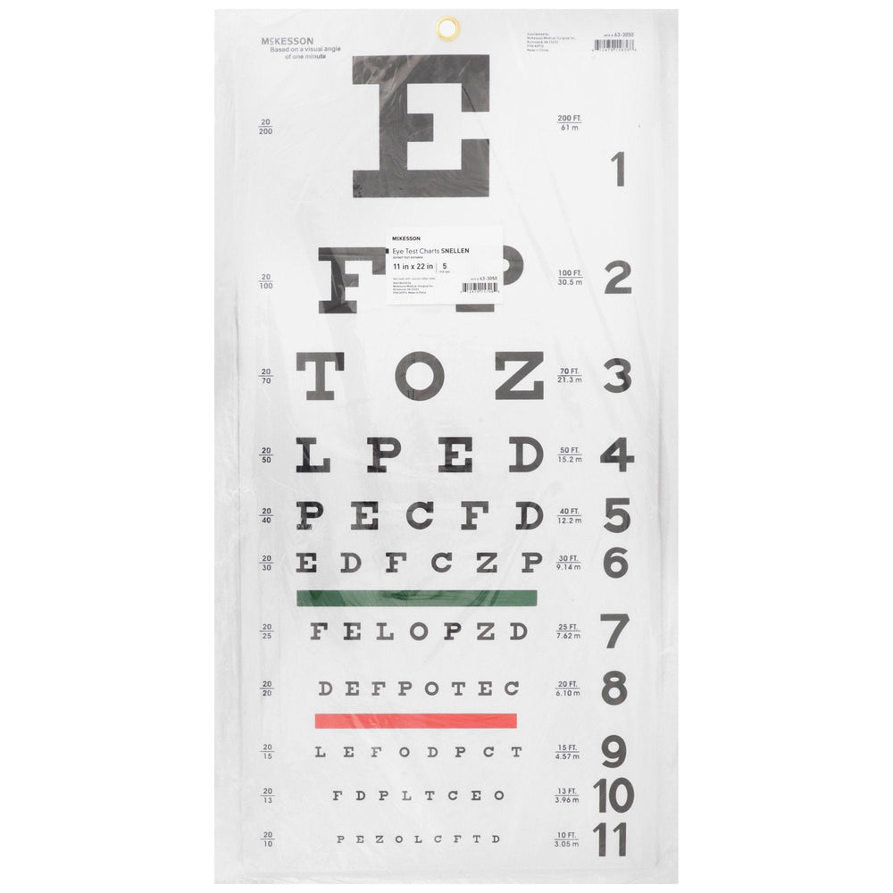 McKesson, Eye Test Chart McKesson 20 Feet Kindergarten, Count of 5