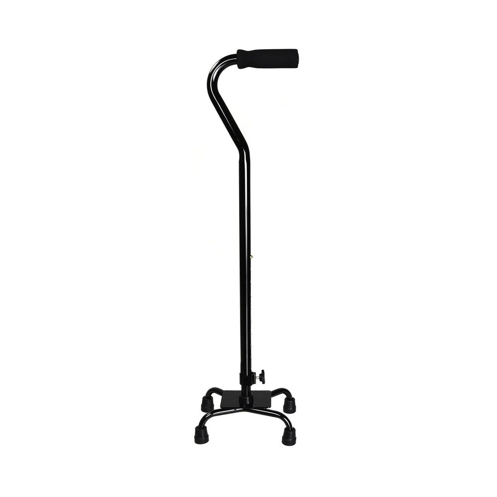 McKesson, Small Base Quad Cane McKesson Steel 30 to 39 Inch Height Black, Count of 1