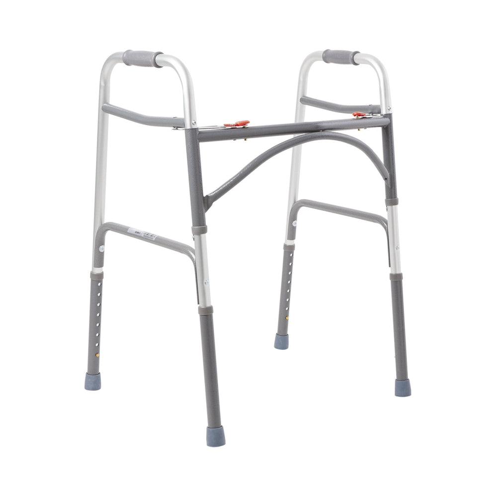 McKesson, Bariatric Folding Walker Adjustable Height McKesson Steel Frame 500 lbs. Weight Capacity 32-1/2 to 3