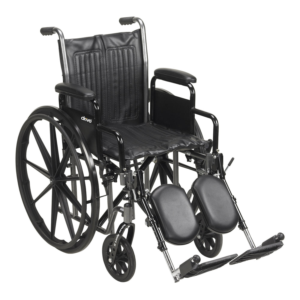 McKesson, Wheelchair McKesson Dual Axle Desk Length Arm Padded, Removable Arm Style Composite Wheel Black 24 I, Count of 1