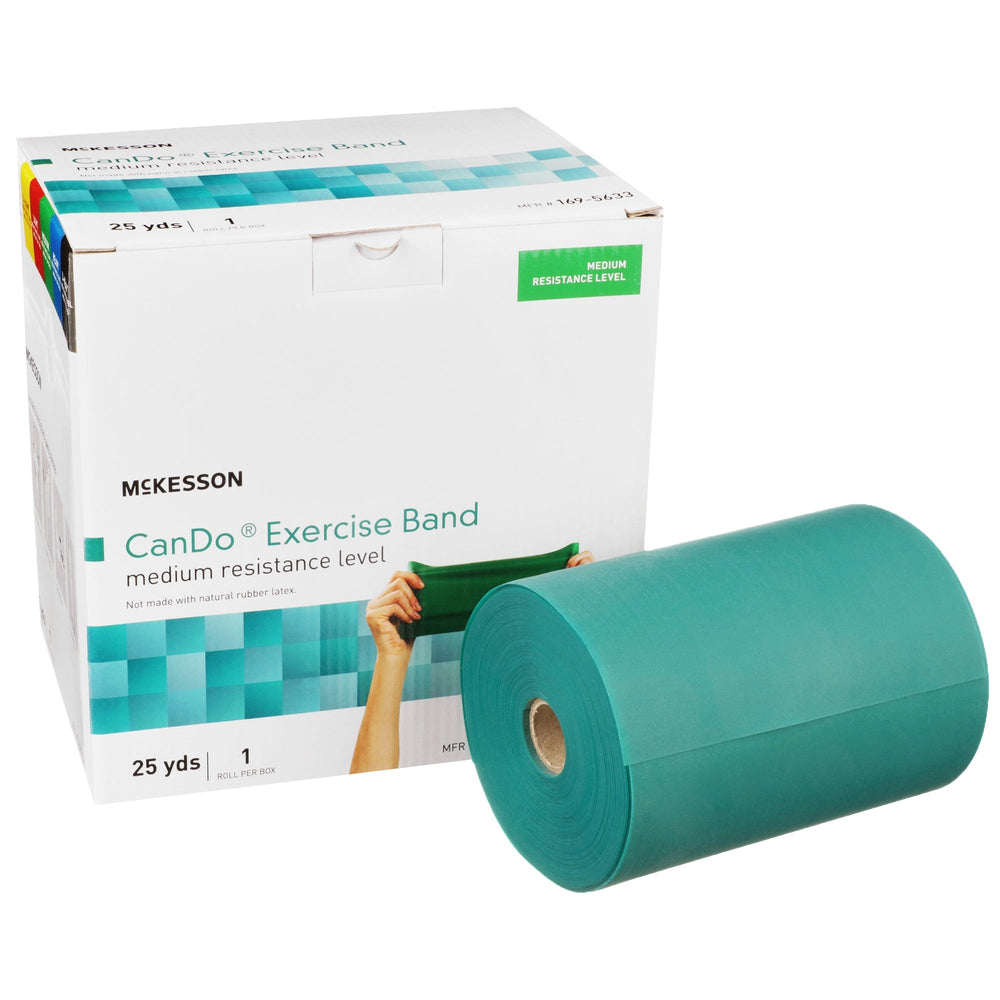McKesson, Exercise Resistance Band Green 5 Inch X 25 Yard Medium Resistance