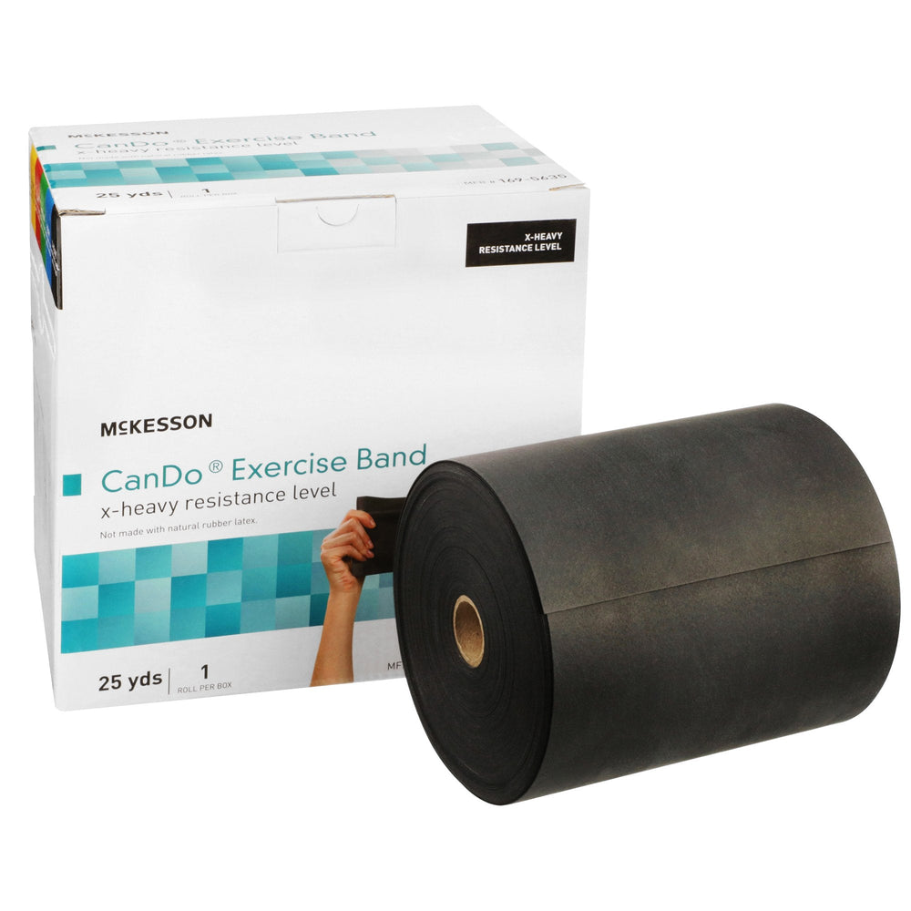 McKesson, Exercise Resistance Band 25 Yard X-Heavy Resistance, 5 Inch x 25 Yard