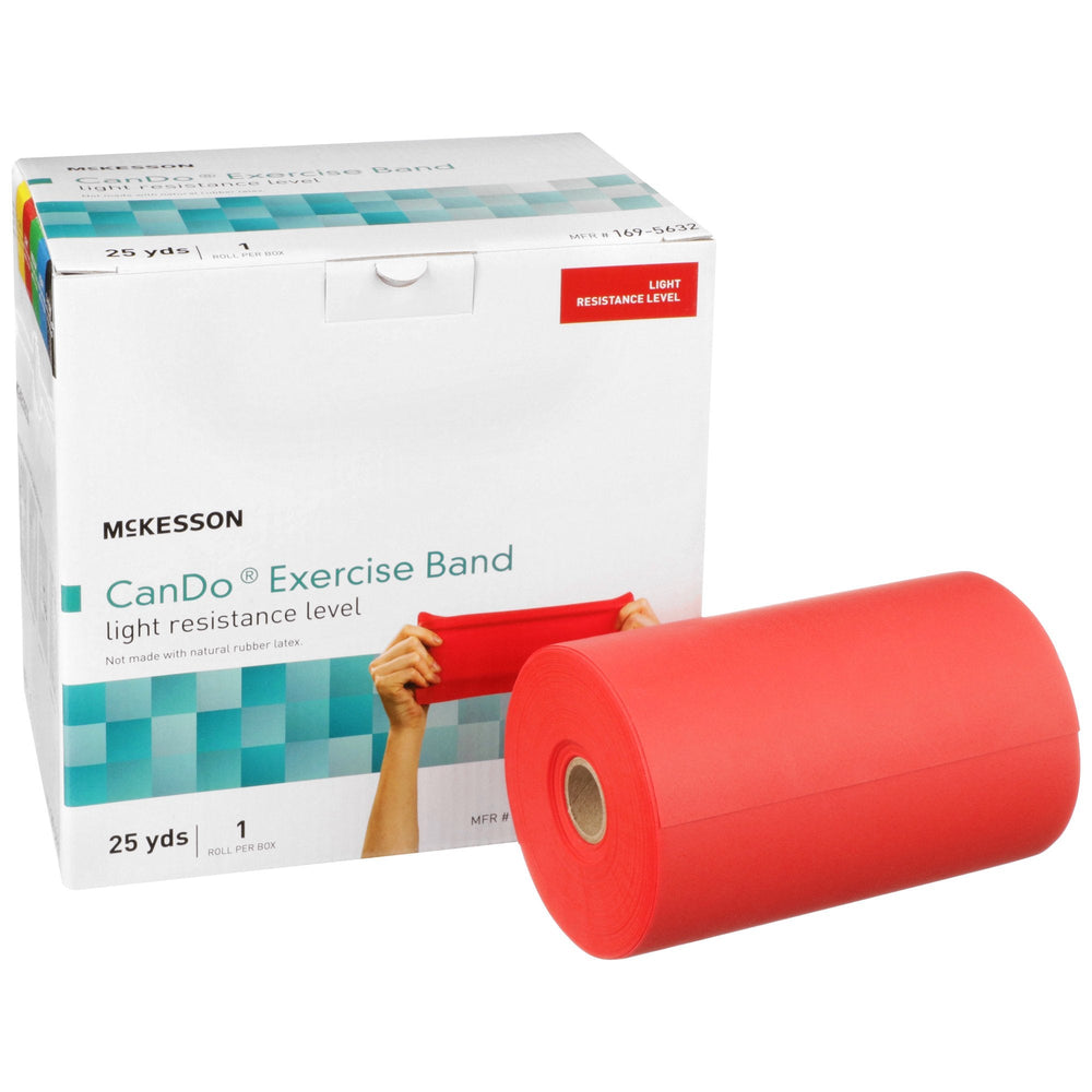 McKesson, Exercise Resistance Band 25 Yard Light Resistance, 5 Inch x 25 Yard