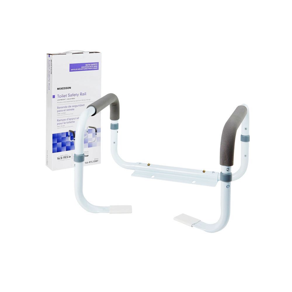 McKesson, Toilet Safety Rail McKesson White Steel, Count of 1