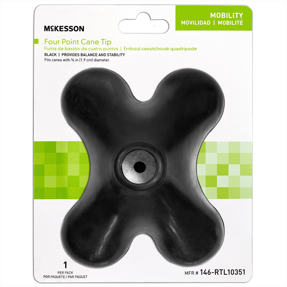 McKesson, 4-Point Cane Tip, Case Of 10