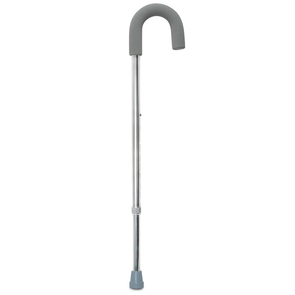 McKesson, Round Handle Cane McKesson Aluminum 28-3/4 to 37-3/4 Inch Height Silver, Count of 6