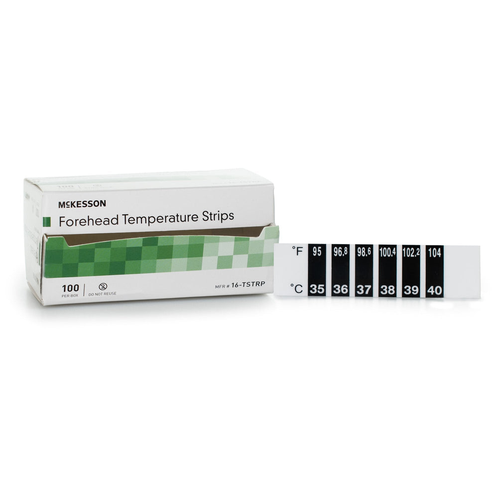 McKesson, Forehead Thermometer McKesson 94 to 104°F LCD Strip, Box Of 1