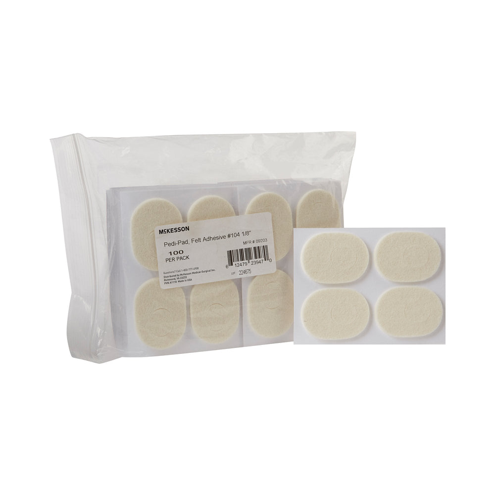 McKesson, McKesson Pedi-Pad Foot Pad Size 104, Pack Of 100