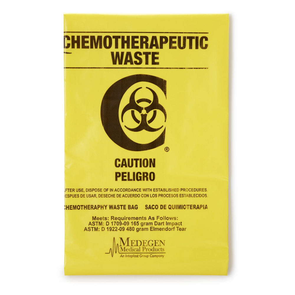 McKesson, Chemo Waste Bag McKesson 30 - 33 gal. Yellow 31 X 41 Inch, Count of 100