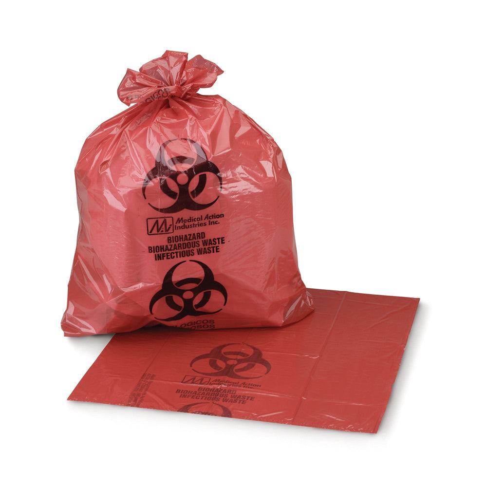 McKesson, Infectious Waste Bag McKesson 1 - 6 gal. Red 11 X 14 Inch, Count of 500