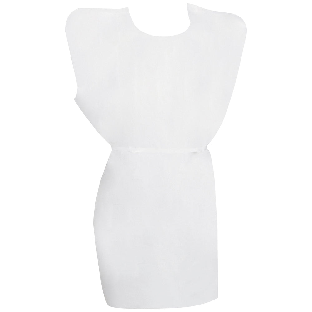 McKesson, Patient Exam Gown McKesson One Size Fits Most White Adult NonSterile