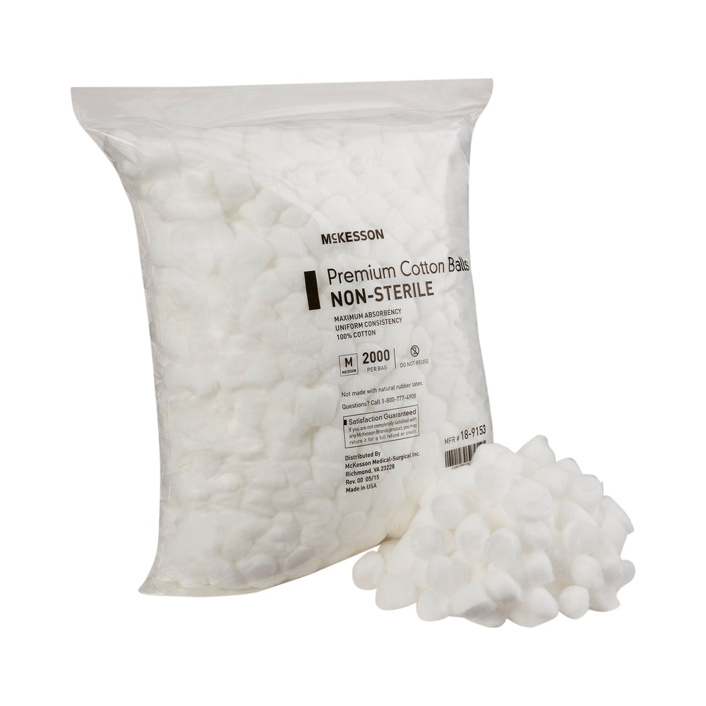 McKesson, Cotton Ball Medium NonSterile 16-9153, Case Of 2