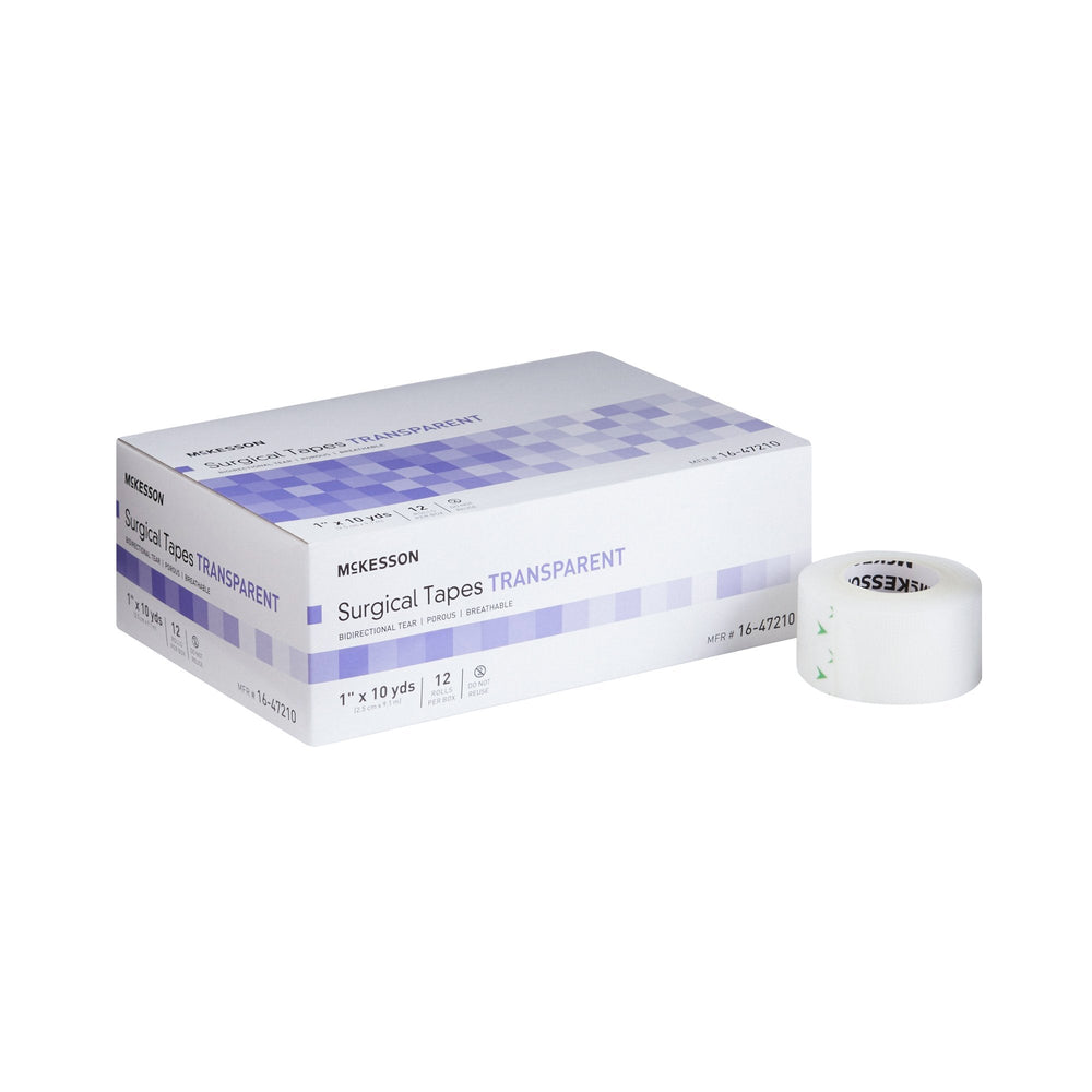McKesson, Medical Tape McKesson Plastic 1 Inch X 10 Yard Transparent NonSterile