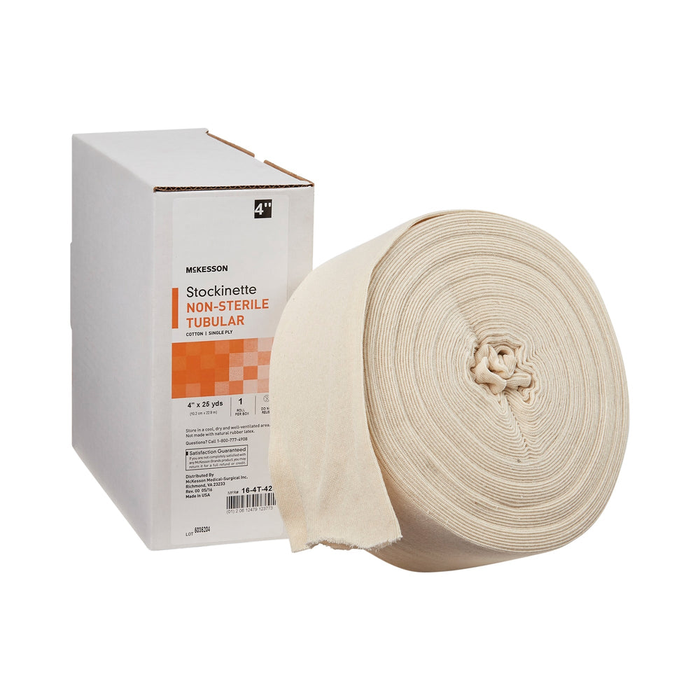 McKesson, Stockinette Tubular McKesson 4 Inch X 25 Yard Cotton NonSterile, 1 Roll