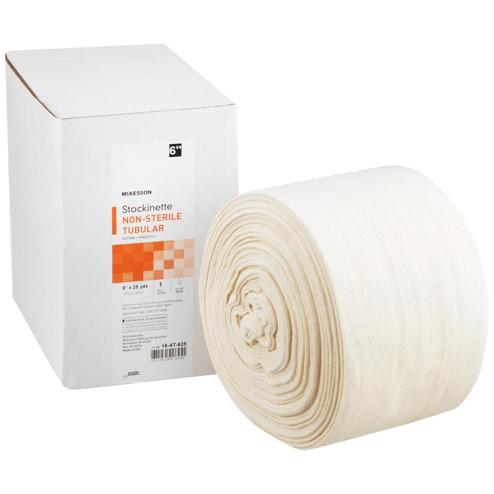 McKesson, Stockinette Tubular McKesson 6 Inch X 25 Yard Cotton NonSterile, 1 Roll