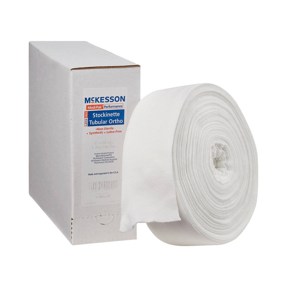 McKesson, Stockinette Tubular McKesson 3 Inch X 25 Yard Polyester NonSterile