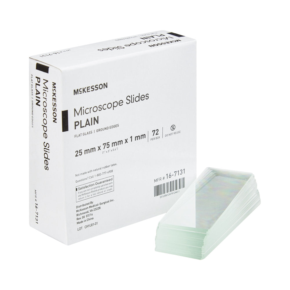 McKesson, Microscope Slide McKesson 1 X 3 Inch X 1 mm Plain, Case Of 20