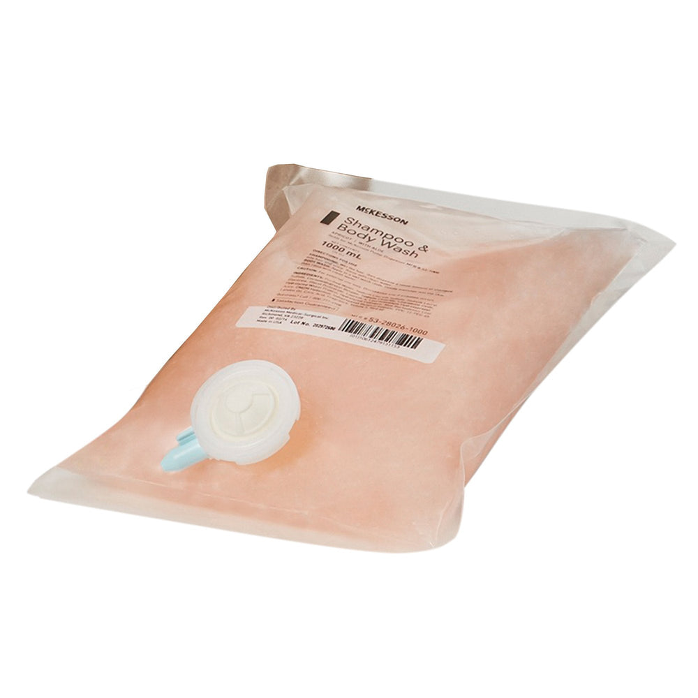 McKesson, Shampoo and Body Wash 1000 mL Dispenser Apricot, Count of 10
