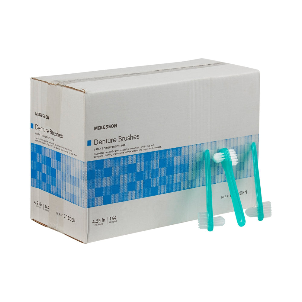 McKesson, Denture Brush 2 Sided Bristle