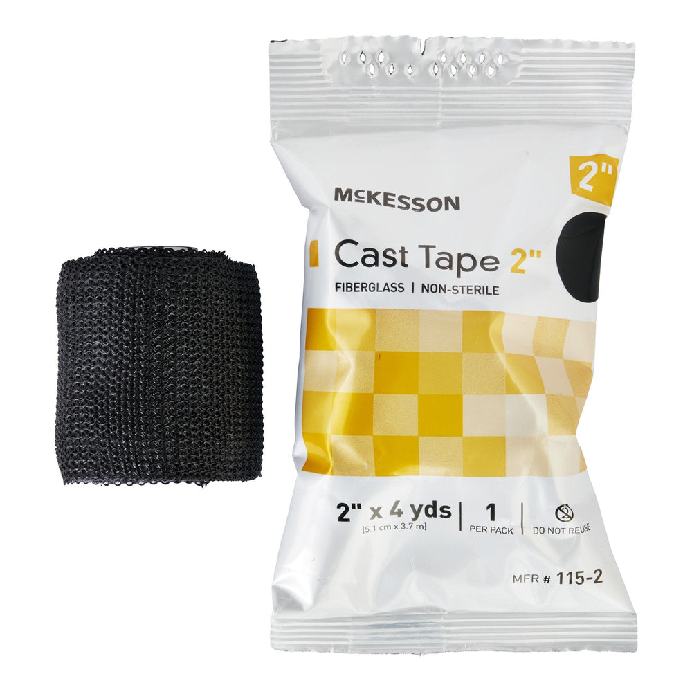 McKesson, Cast Tape 2 Inch X 12 Foot Fiberglass Black