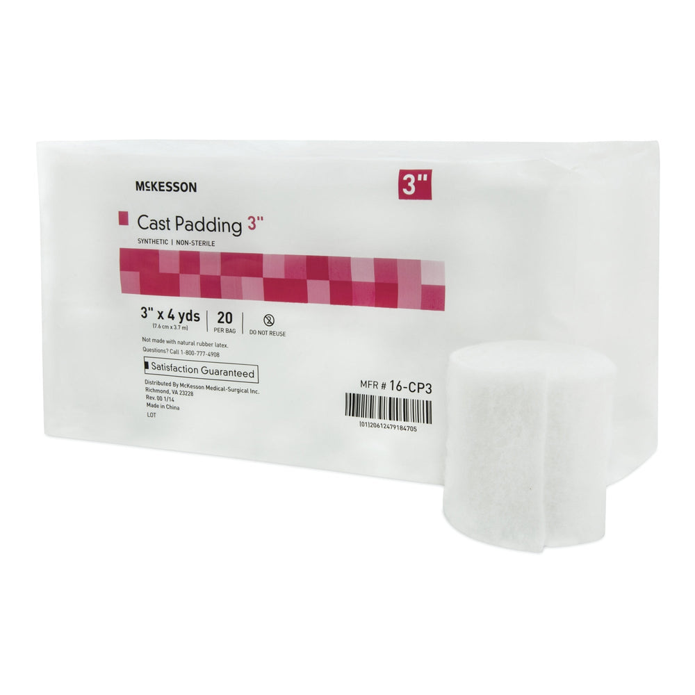 McKesson, Cast Padding Undercast 3 Inch X 4 Yard Polyester NonSterile 16-CP3, Count of 20